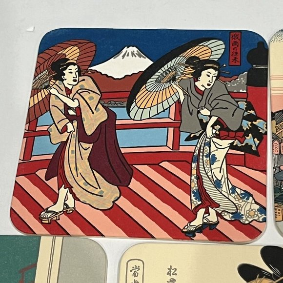 Vintage Ukiyoe Miniature Print Cards Part 2 Made In Japan 11 Cards Shinwa Co - Picture 8 of 16